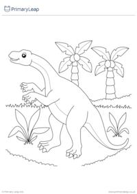 Lufengosaurus colouring page