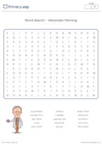 Alexander Fleming word search