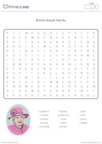 British Royal Family Word Search