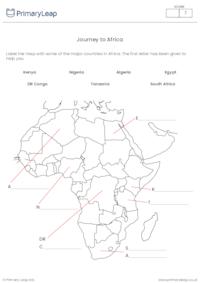 Africa Map Activity