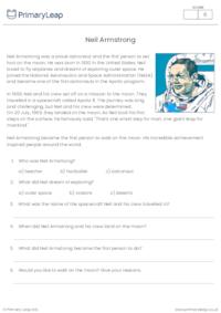 KS1 Neil Armstrong Reading Comprehension