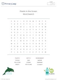 Plastic in the Ocean Word Search