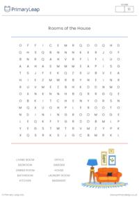 Rooms of the House Word Search
