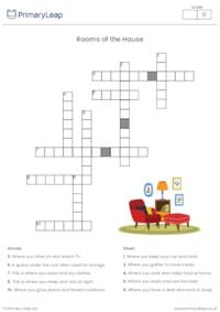 Rooms of the House Crossword Puzzle