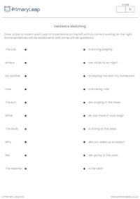 Sentence Matching Activity