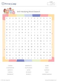 Anti-Bullying Word Search