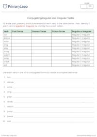 Conjugating Regular and Irregular Verbs