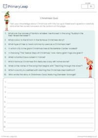 Christmas Knowledge Quiz