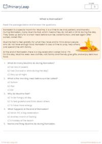 What is Ramadan? - KS1 Reading Comprehension