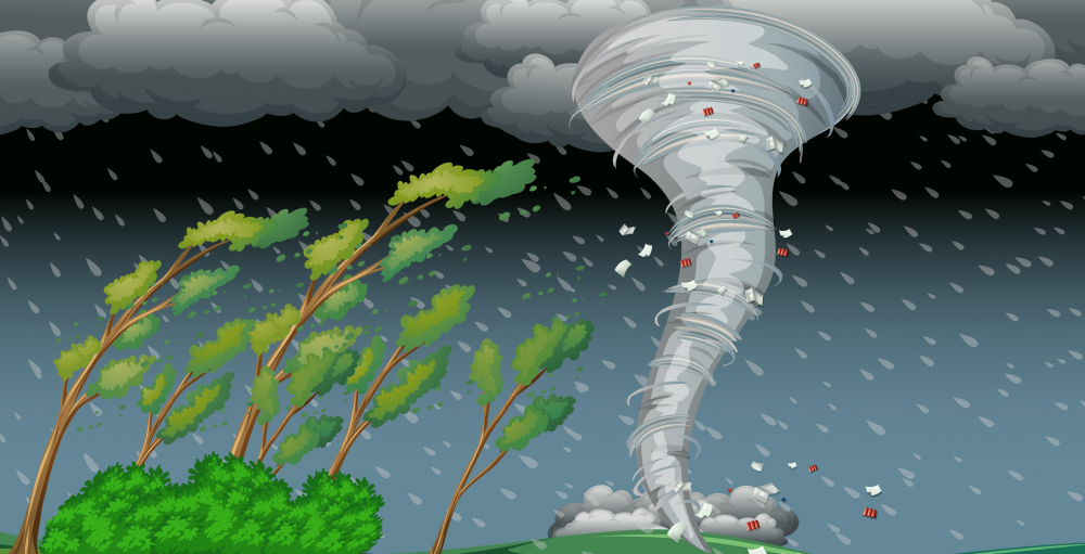 Geography Tornadoes Level 1 activity for kids PrimaryLeap.co.uk