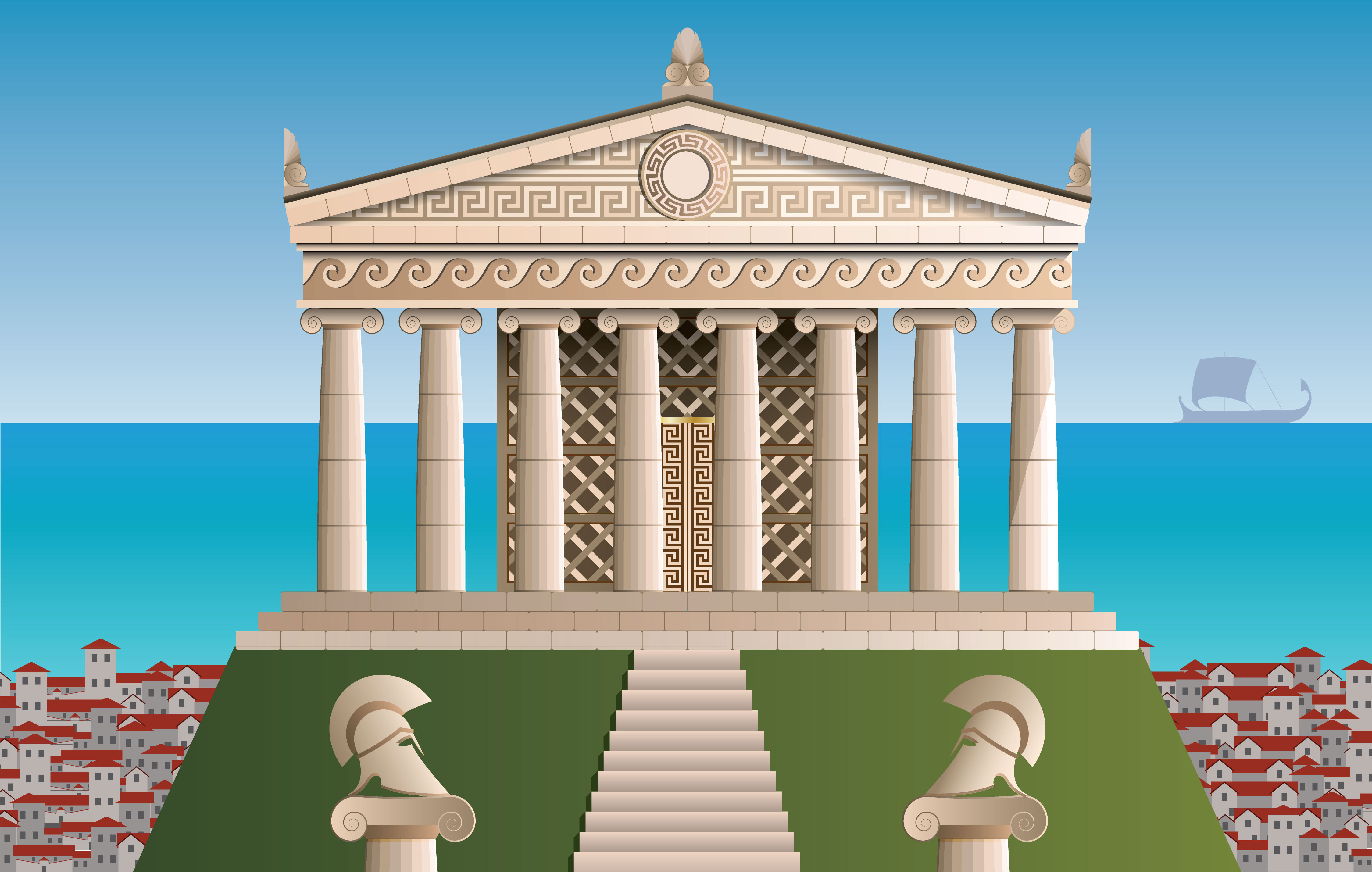 History Ancient Greek Architecture Level 1 Activity For Kids 