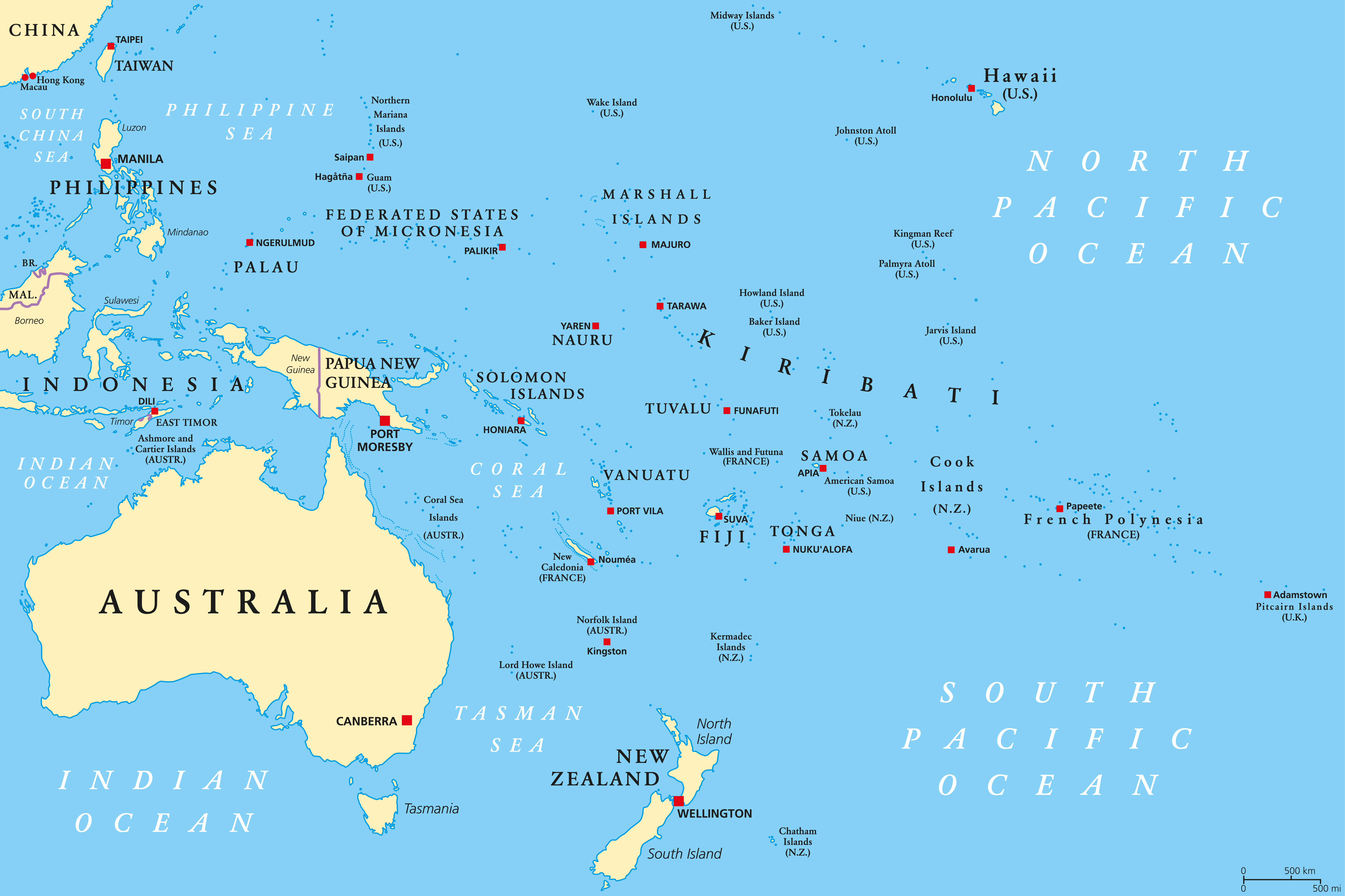 Geography Oceania Level 1 Activity For Kids PrimaryLeap co uk
