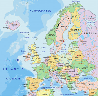 Geography: Europe: Level 1 activity for kids | PrimaryLeap.co.uk